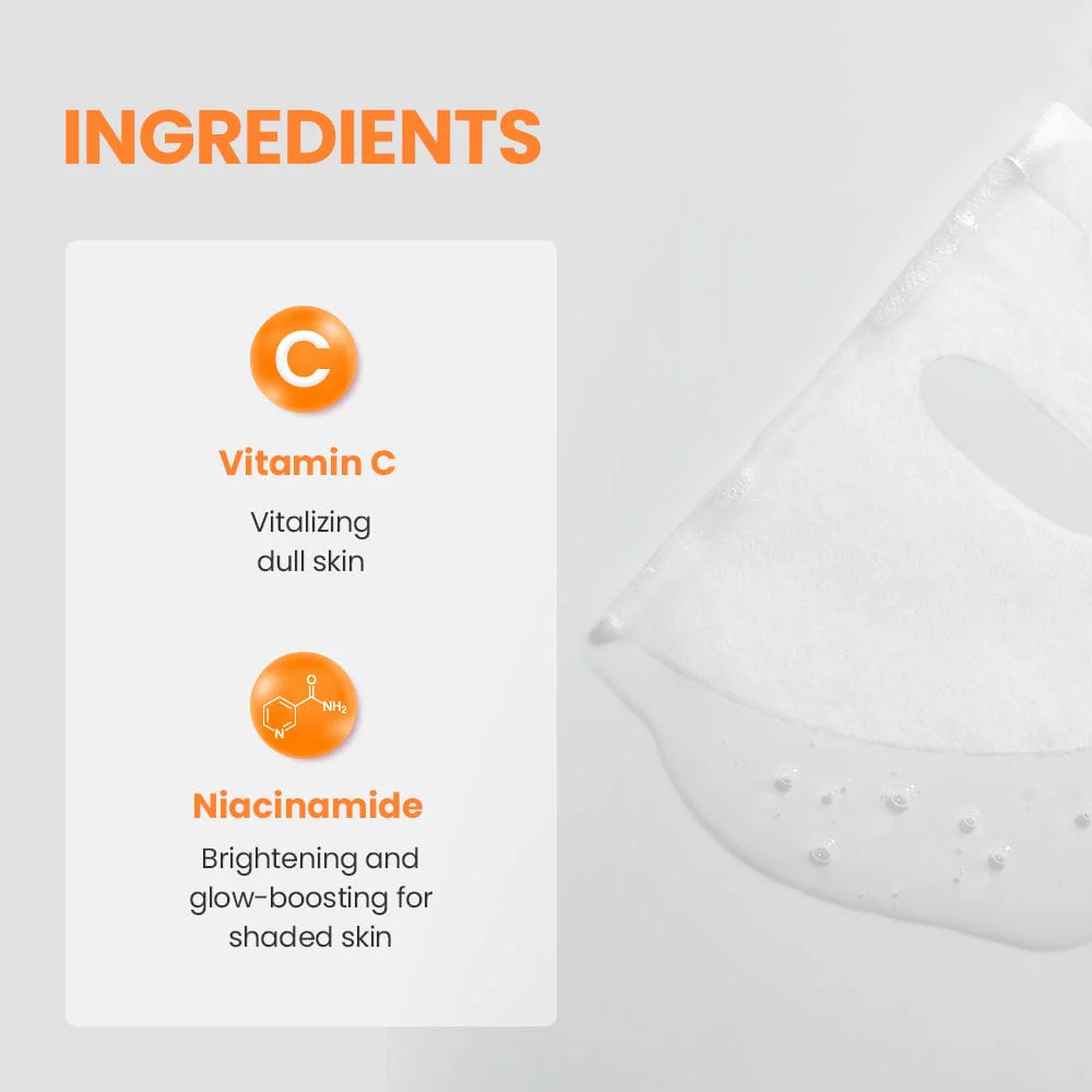 DR.G PURE VITAMINC BRIGHTENING MASK SET 5ea/Box - Image 6